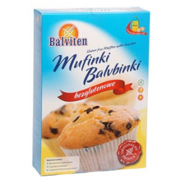 Muffinki Balvbinki z kawałkami czekolady do wypieku bezglutenowe 280 g BALVITEN