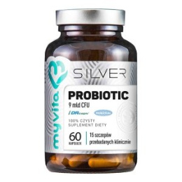 SILVER Probiotic 9 mld CFU - 60 wegekaps.