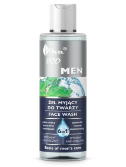 ECO MEN 6w1 żel myjący do twarzy dla mężczyzn 200ml AVA