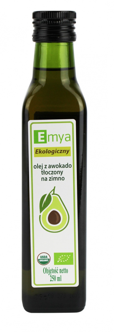 OLEJ Z AWOKADO TŁOCZONY NA ZIMNO BIO 250 ml EMYA