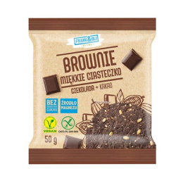 Ciasteczko Brownie Czekolada i kakao BEZGLUTENOWE BEZ CUKRU WEGAŃSKIE 50 g FRANK&OLI