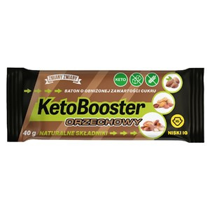 BATON ORZECHOWY "KETO BOOSTER" WEGAŃSKI BEZGLUTENOWY 40 g - ZMIANY ZMIANY