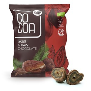 DAKTYLE W SUROWEJ CZEKOLADZIE BIO 70 g COCOA