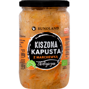 KAPUSTA KISZONA Z MARCHEWKĄ BIO 680 g (410 g) RUNOLAND