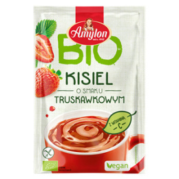 KISIEL INSTANT O SMAKU TRUSKAWKOWYM BEZGLUTENOWY BIO 30 g - AMYLON