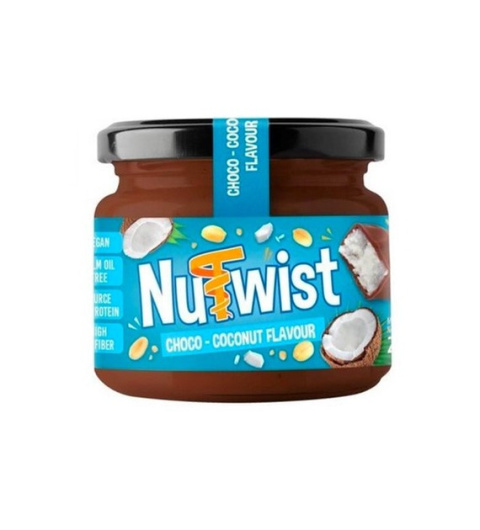 Krem orzechowy karob+kokos bez cukru 250g Nutwist