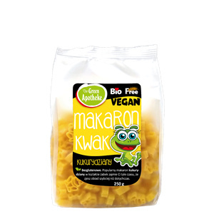 MAKARON (KUKURYDZIANY) DLA DZIECI ŻABKI BEZGLUTENOWY BIO 250 g - APOTHEKE