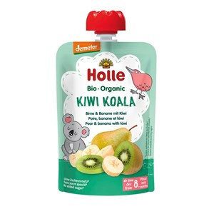 MUS KIWI KOALA (GRUSZKA - BANAN - KIWI) BEZ DODATKU CUKRÓW OD 8 MIESIĄCA DEMETER BIO 100 g - HOLLE