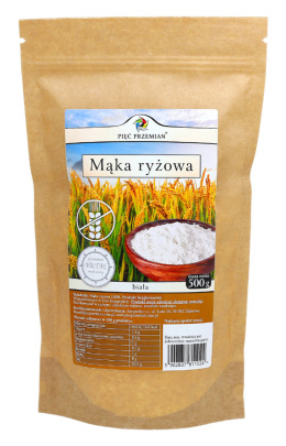 Mąka ryżowa BIAŁA bezglutenowa 500 g PIĘĆ PRZEMIAN