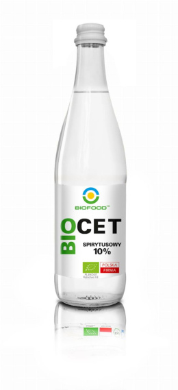 OCET SPIRYTUSOWY 10 % BEZGLUTENOWY BIO 500 ml - BIO FOOD