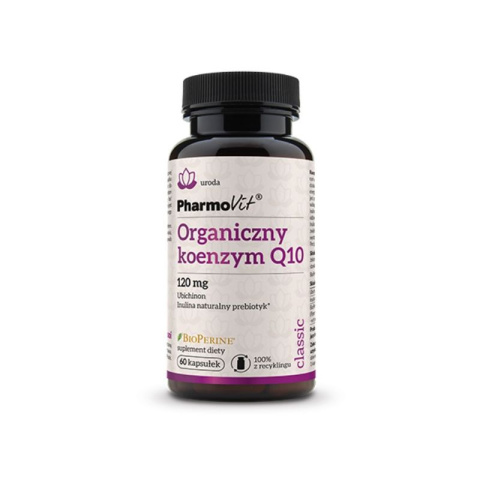 KOENZYM Q10 ORGANICZNY (120 mg) 60 KAPSUŁEK - PHARMOVIT (CLASSIC) KOENZYM Q10 ORGANICZNY (120 mg) 60 KAPSUŁEK - PHARMOVIT (CLASSIC)