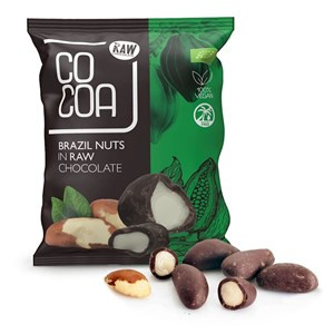 ORZECHY BRAZYLIJSKIE W SUROWEJ CZEKOLADZIE BIO 70g COCOA