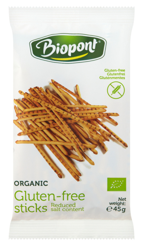 PALUSZKI LEKKO SOLONE BEZGLUTENOWE BIO 45 g BIOPONT