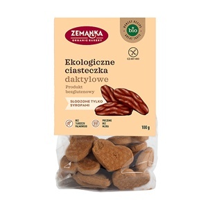 CIASTKA DAKTYLOWE (SERCA) BEZGLUTENOWE BIO 100 g ZEMANKA