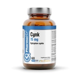 CYNK (15 mg) BEZGLUTENOWY 60 KAPSUŁEK - PHARMOVIT