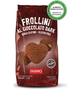 Ciasteczka serca czekoladowe bezglutenowe 200 g FARMO