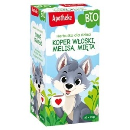 HERBATKA DLA DZIECI - KOPER WŁOSKI, MELISA I MIĘTA BIO (20 x 1,5 g) 30 g - APOTHEKE