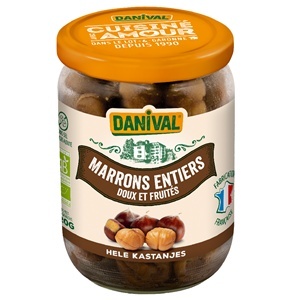 KASZTANY JADALNE CAŁE GOTOWANE BIO 320 g DANIVAL