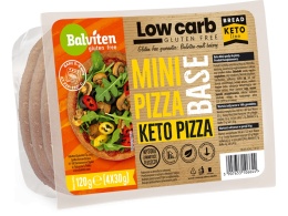 KETO Mini Spody do pizzy 4x30g (120g) bezglutenowe BALVITEN