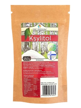 Ksylitol fiński 250 g PIĘĆ PRZEMIAN