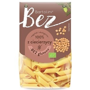 MAKARON PROTEINOWY (Z CIECIERZYCY) PENNE BEZGLUTENOWY BIO 250 g - BARTOLINI