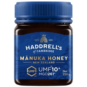 MIÓD MANUKA MGO 261+ UMF 10+ 250 g - HADDRELL'S OF CAMBRIDGE
