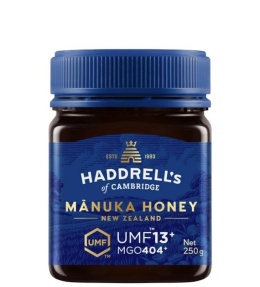 MIÓD MANUKA MGO 404+ UMF 13+ 250 g - HADDRELL'S OF CAMBRIDGE
