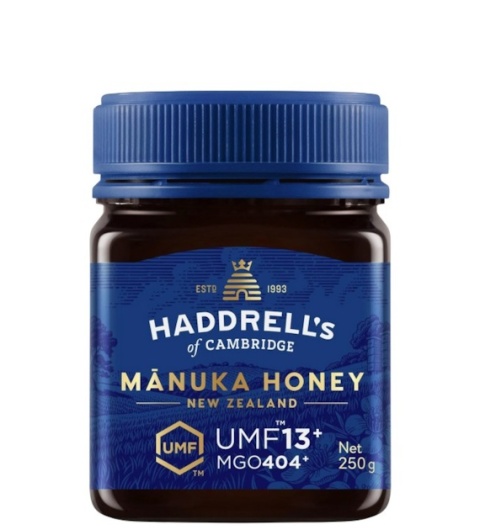 MIÓD MANUKA MGO 404+ UMF 13+ 250 g - HADDRELL'S OF CAMBRIDGE