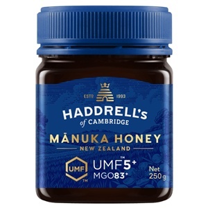 MIÓD MANUKA MGO 83+ UMF 5+ 250 g - HADDRELL'S OF CAMBRIDGE