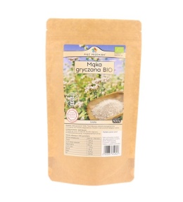 Mąka gryczana BIAŁA BIO bezglutenowa 500 g - Pięć Przemian