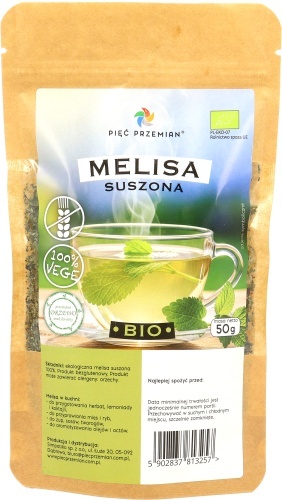 Melisa suszona BIO bezglutenowa 50 g - Pięć Przemian