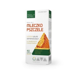 Mleczko Pszczele 300MG 40 KAPSUŁEK MEDICA HERBS
