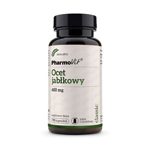 OCET JABŁKOWY (400 mg) BEZGLUTENOWY 90 KAPSUŁEK - PHARMOVIT
