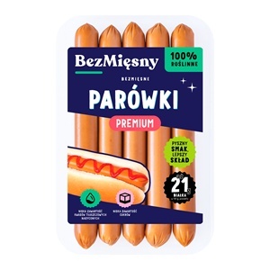 PARÓWKI ROŚLINNE PREMIUM 160 g - BEZMIĘSNY