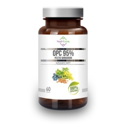 PESTKI WINOGRON EKSTRAKT 95% OPC 450mg 60 WEGE KAPSUŁEK SOUL FARM