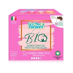 PODPASKI HIGIENICZNE ZE SKRZYDEŁKAMI NA DZIEŃ ECO 14 szt. - VIVICOT