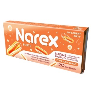 PROBIOTYK NARINE FORTE 20 KAPSUŁEK - NAREX