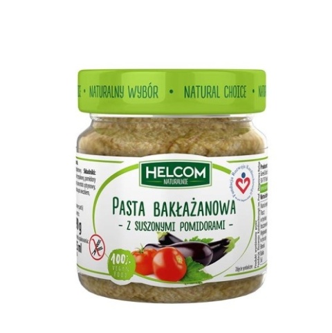 Pasta bakłażanowa z suszonymi pomidorami bezglutenowa 190 g - Helcom