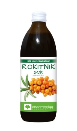 ROKITNIK SOK bez konserwantów 500 ml. ALTER MEDICA