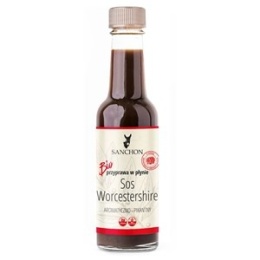 SOS WEGAŃSKI WORCESTERSHIRE BEZGLUTENOWY BIO 140 ml - SANCHON