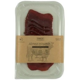 SZYNKA WOŁOWA DOJRZEWAJĄCA PLASTRY BEZGLUTENOWA 65 g - PAWĘTA