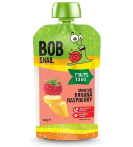 Smoothie banan- malina bez dodatku cukru 120g BOB SNAIL