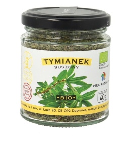 Tymianek suszony bezglutenowy BIO 40 g - Pięć Przemian