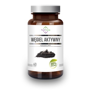 WĘGIEL AKTYWNY 180mg 60 WEGE KAPSUŁEK SOUL FARM