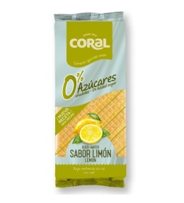 Wafle z kremem cytrynowym bez dodatku cukru 150 g CORAL