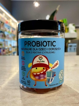 Żelki naturalne Probiotic dla dzieci i dorosłych 60 szt .MyVITA