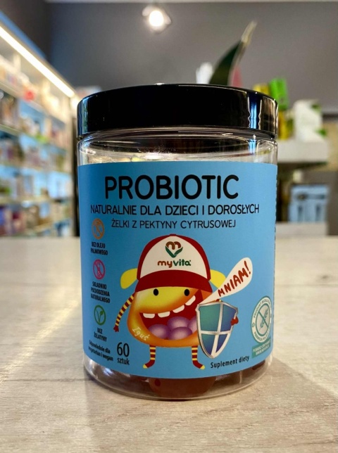 Żelki naturalne Probiotic dla dzieci i dorosłych 60 szt .MyVITA