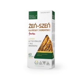 Żeń-Szeń Właściwy (Koreański) Forte 400MG 60 KAPSUŁEK MEDICA HERBS