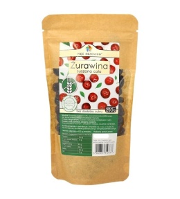 Żurawina suszona z sokiem jabłkowym cała 250 g PIĘĆ PRZEMIAN